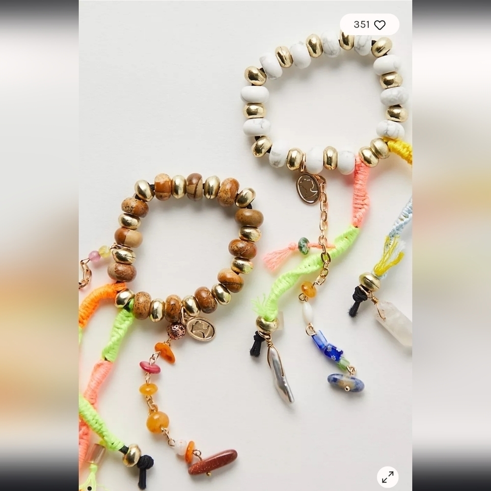 Ariana Ost ( Sold at Anthropologie), Dripping In Sun Hair Tie, Ivory, NWT!!! - Picture 2 of 10